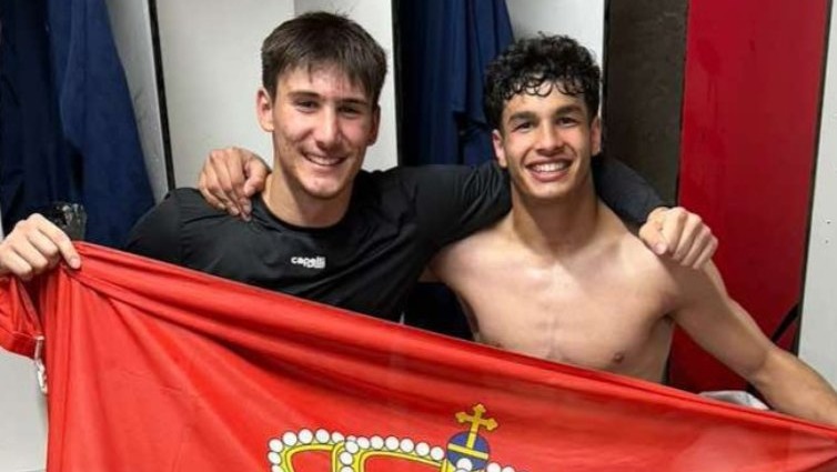 Vuk Draškić i Adem Avdić sa Srbijom U19 na Evropskom prvenstvu