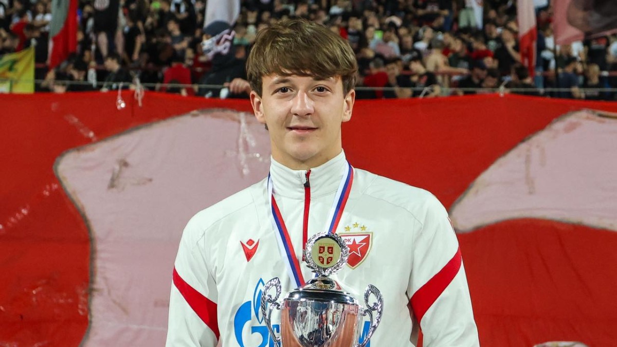 Aleksa Petrović prvak Omladinske lige Srbije sa Crvenom zvezdom